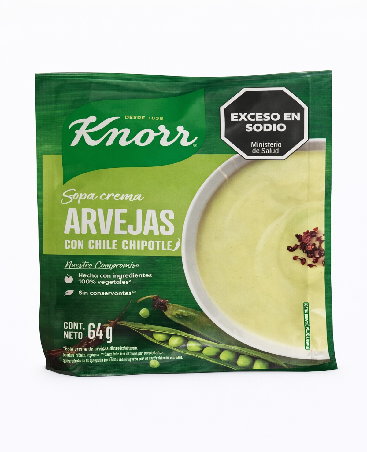 Sopa Knorr Crema De Arvejas x 64 Gr